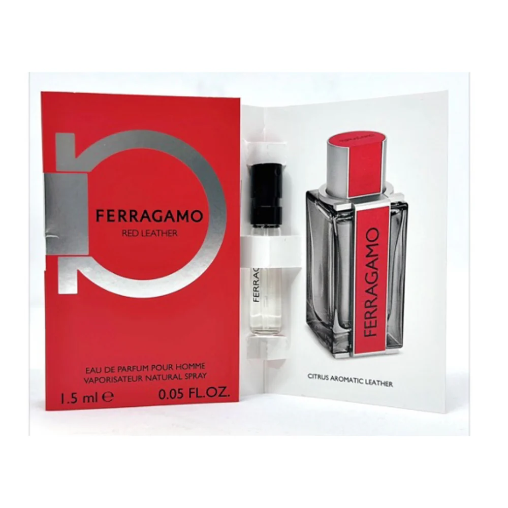 VIAL SALVATORE FERRAGAMO PH RED LEATHER EDP