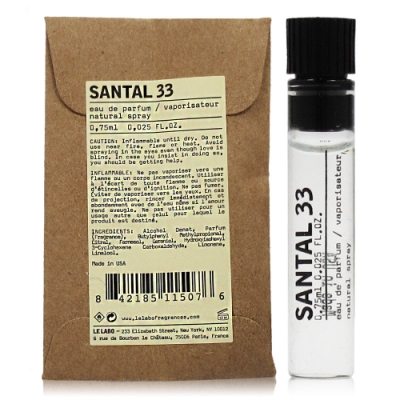 VIAL LELABO SANTAL 33